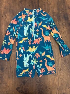 Panama Jack 24M Dinosaur Rash Guard One Piece Swim Suit
